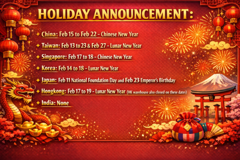 Holiday Dates Across Asia Announced